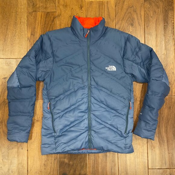 North Face Fuseform Dot Matrix Down Jacket Conquer Blue Tri Matrix Sz Men Small